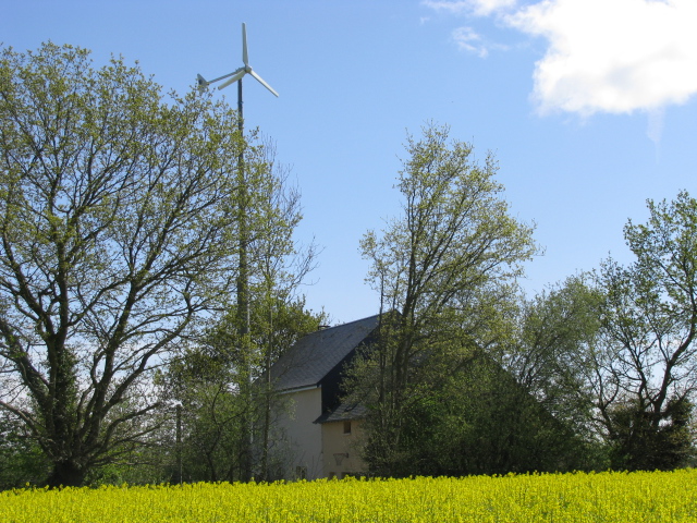 eolienne de la maison